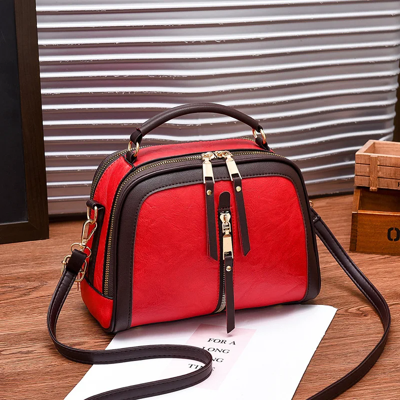 Bolso de Hombro Elegante de Cuero