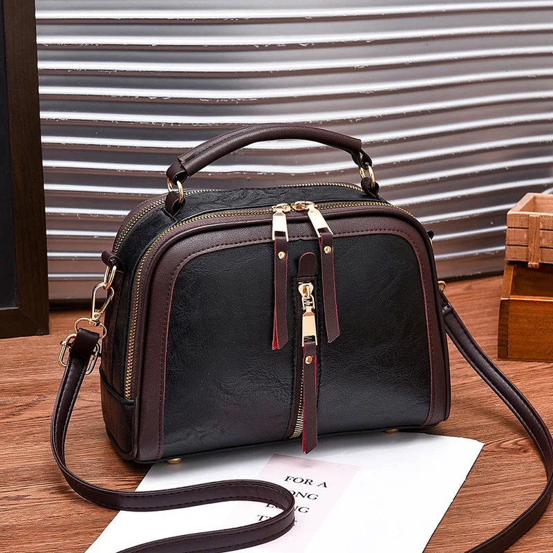 Bolso de Hombro Elegante de Cuero