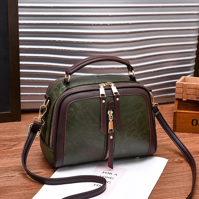 Bolso de Hombro Elegante de Cuero